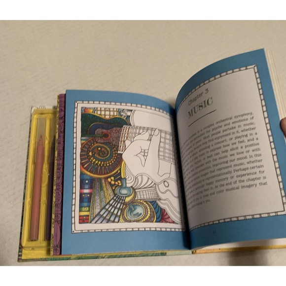 COLOR ME HAPPY Coloring Kit (70 Templates, 9 Artist Markers, Band Closure) - Picture 11 of 12